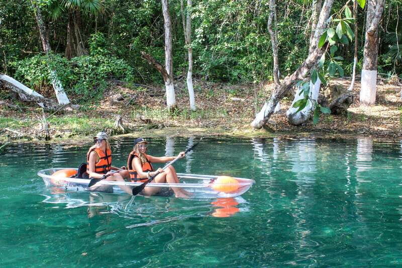 Clear Kayak at Bacalar Lagoon