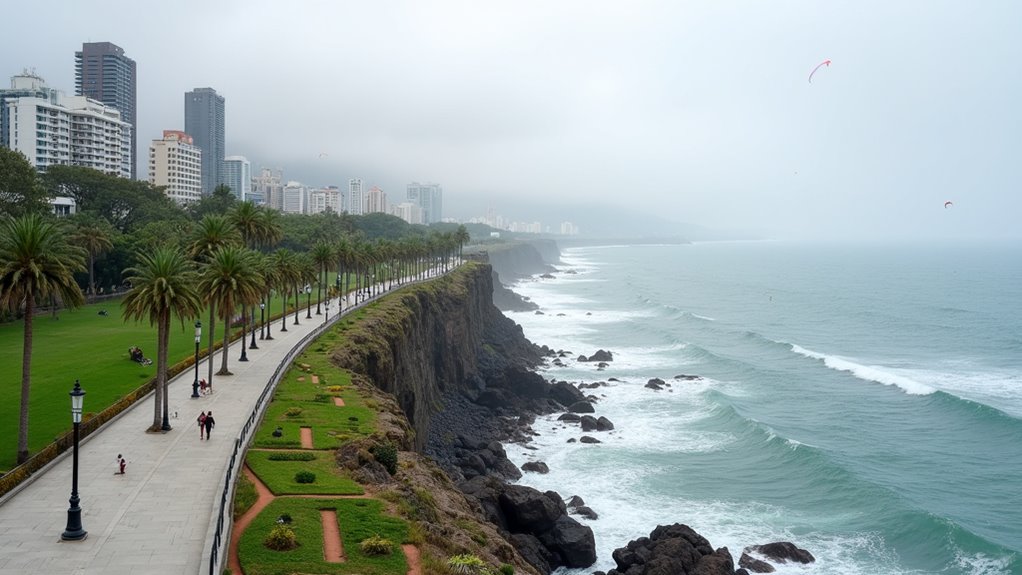clifftop oceanfront promenade views