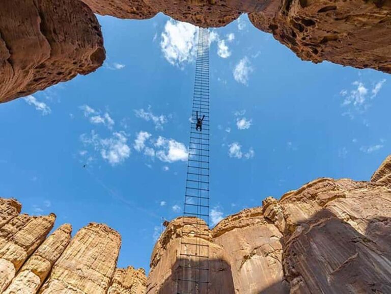 Climb up the new AlUla Stairway into the sky - The Sum Up
