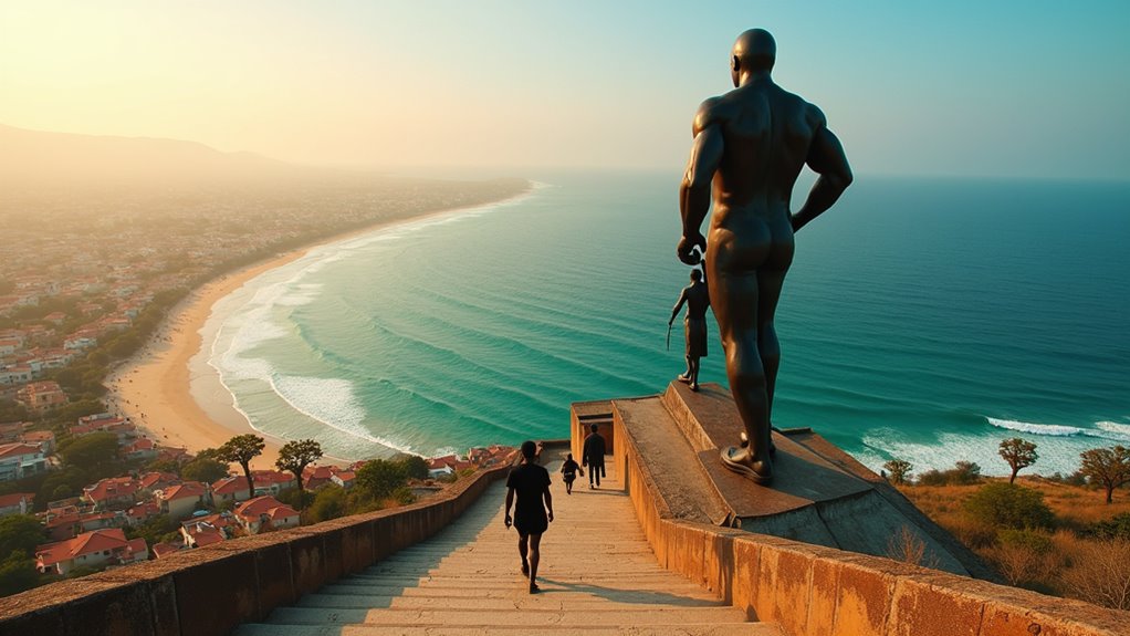climb african renaissance monument