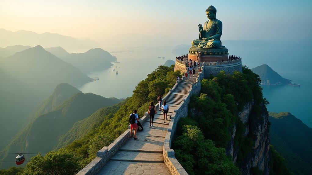 climb buddha explore villages