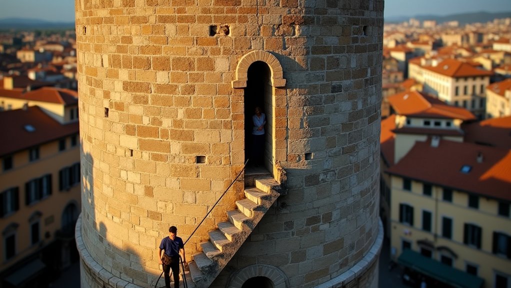 climb historic lucca clock