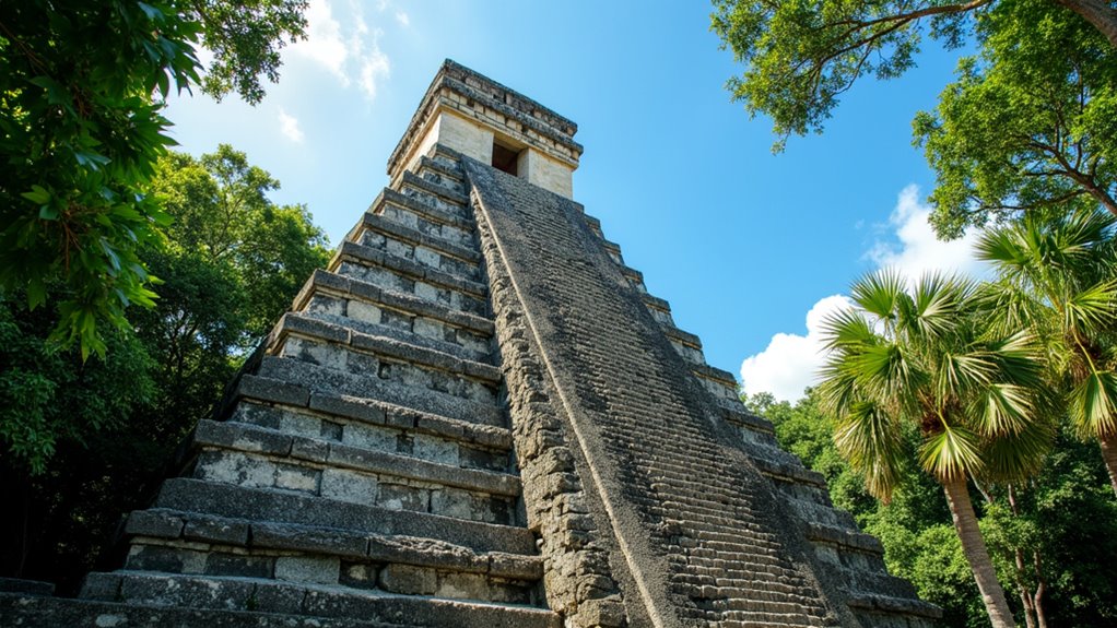 climb maya ceremonial temple