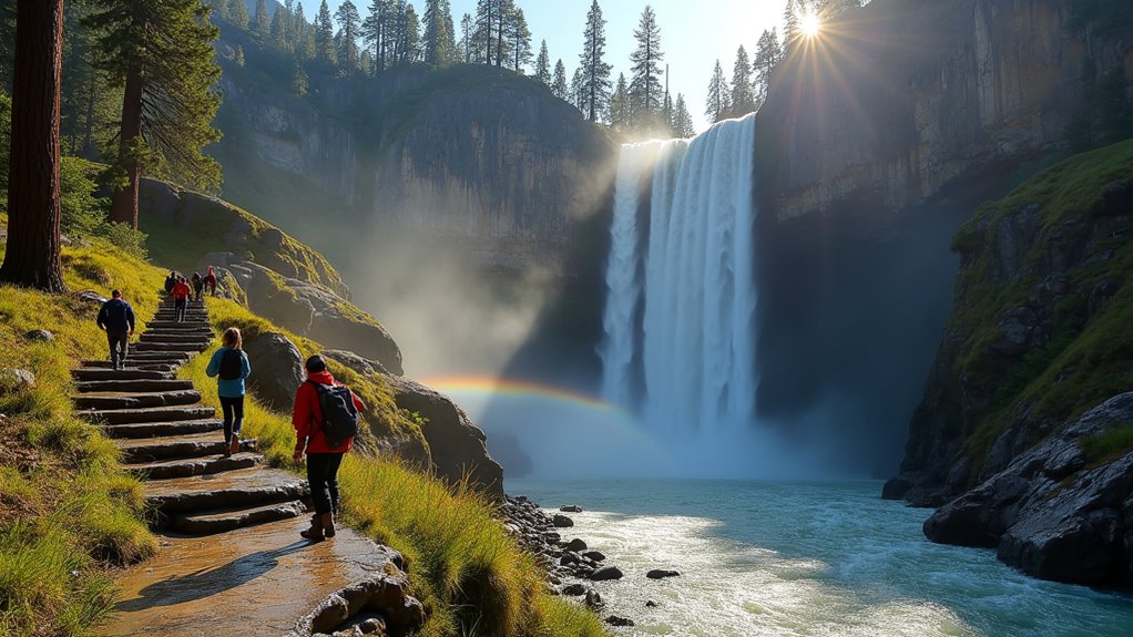 climb vernal fall stairs