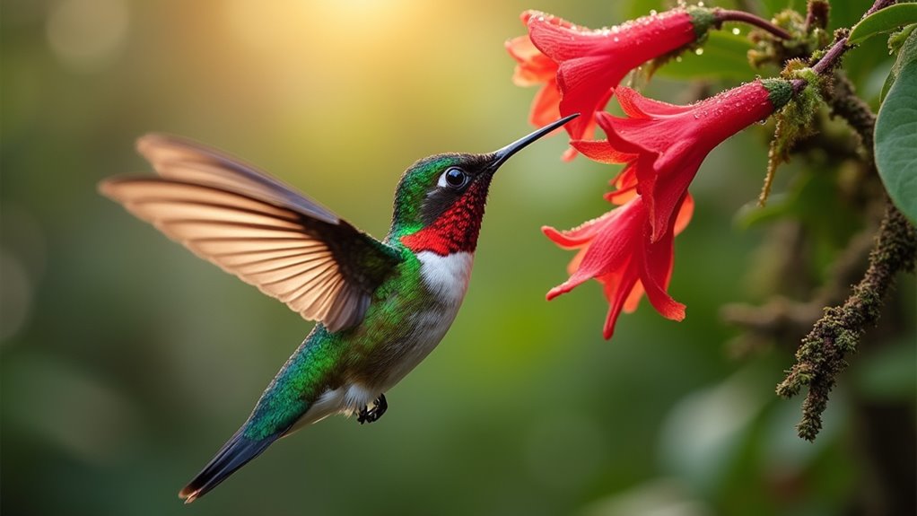 close range hummingbird viewing