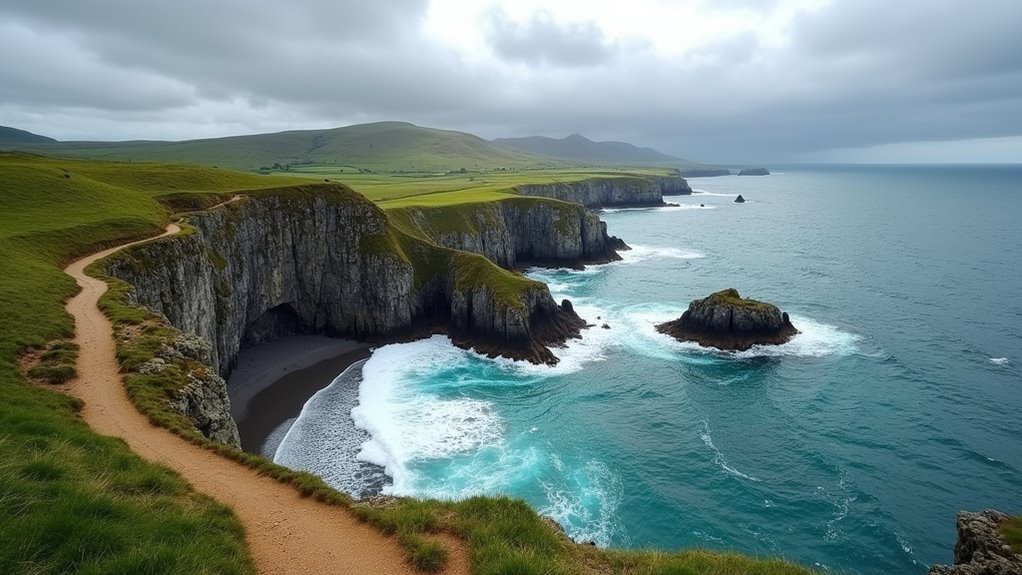 coastal cliff walk adventure