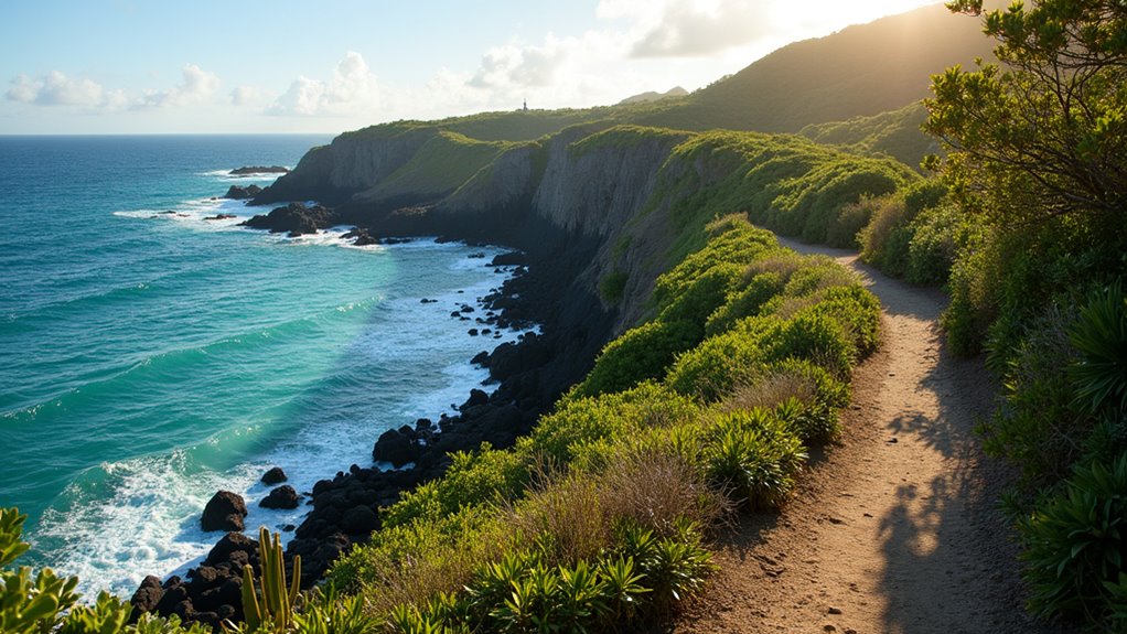 coastal hiking to pointe caracoli