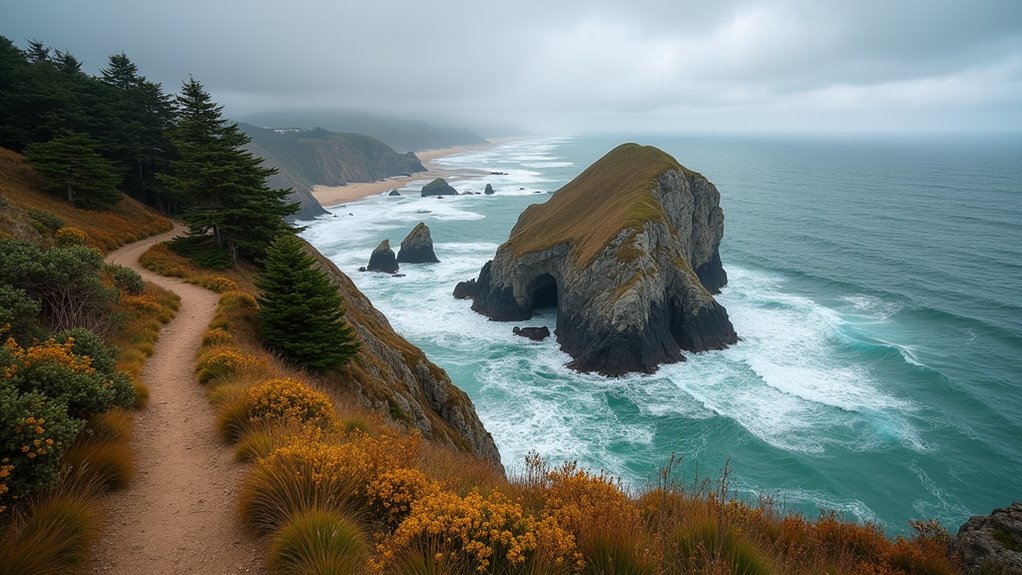 coastal trail to rocher