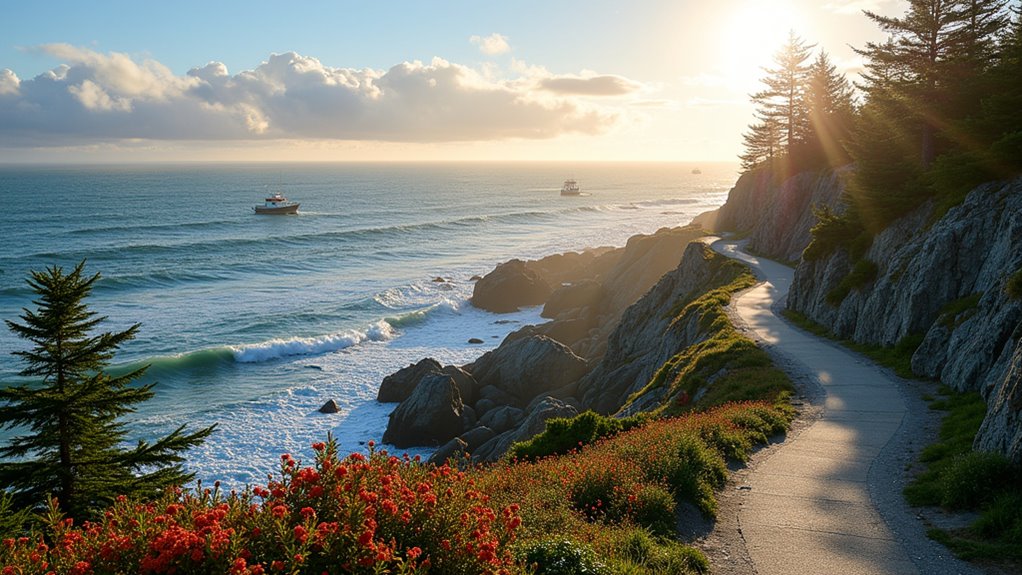 coastal walk with scenic views