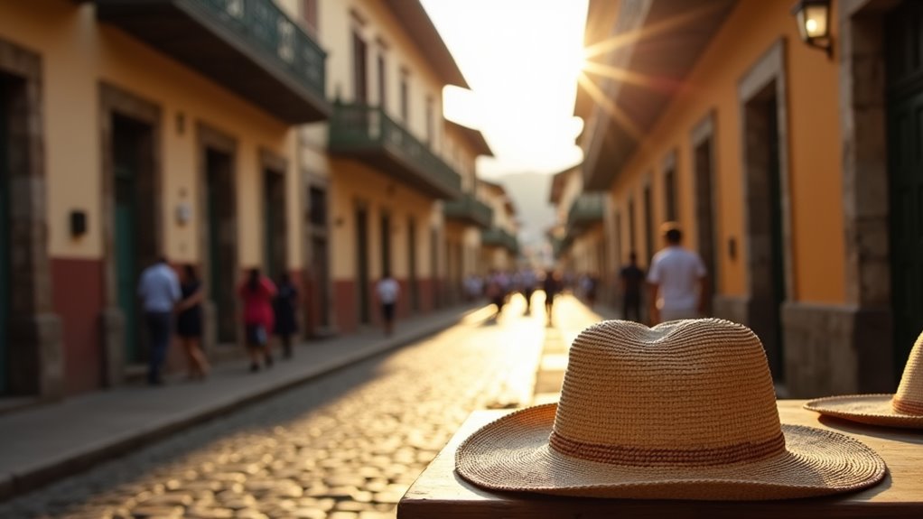 cobblestone streets and panama hats