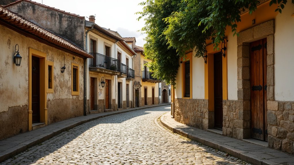 colonial streets and historic architecture
