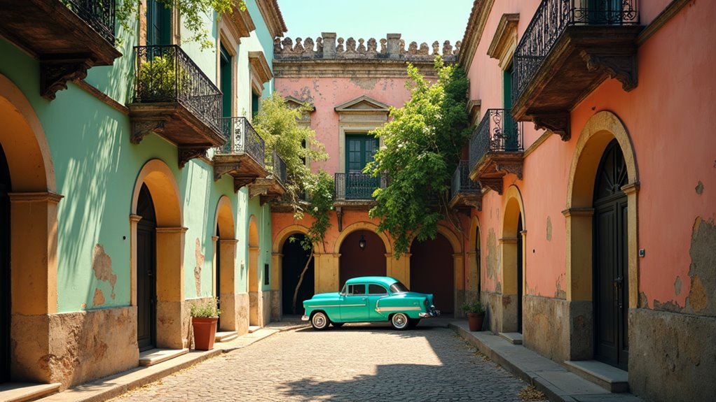 colonial streets and plazas