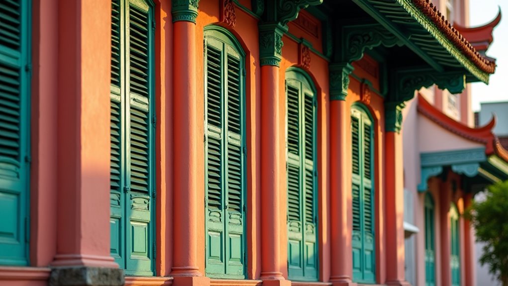 colorful heritage architectural details