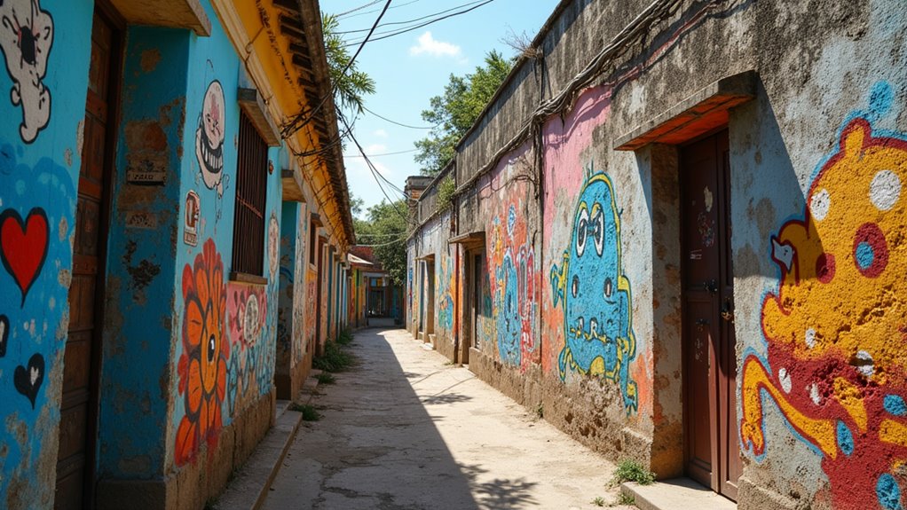 colorful military settlement art