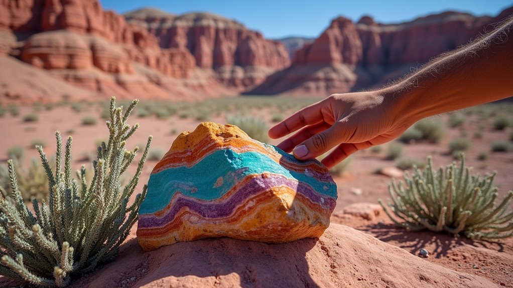 colorful petrified wood treasure