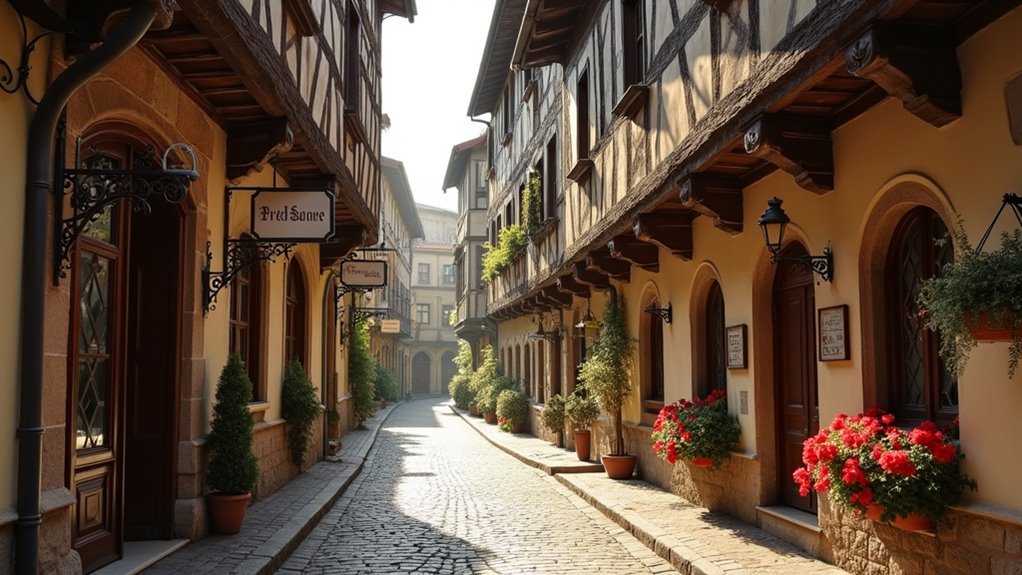 colorful renaissance merchant houses