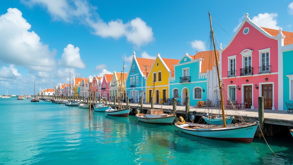 colorful willemstad waterfront views