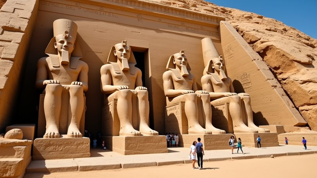 colossal temples carved sandstone