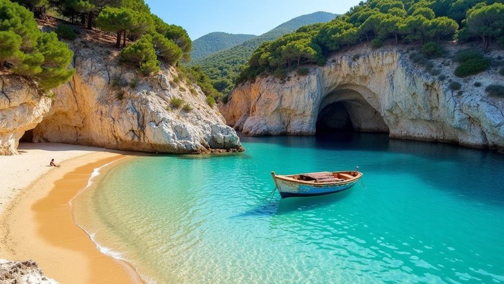 corfu beach cave tours