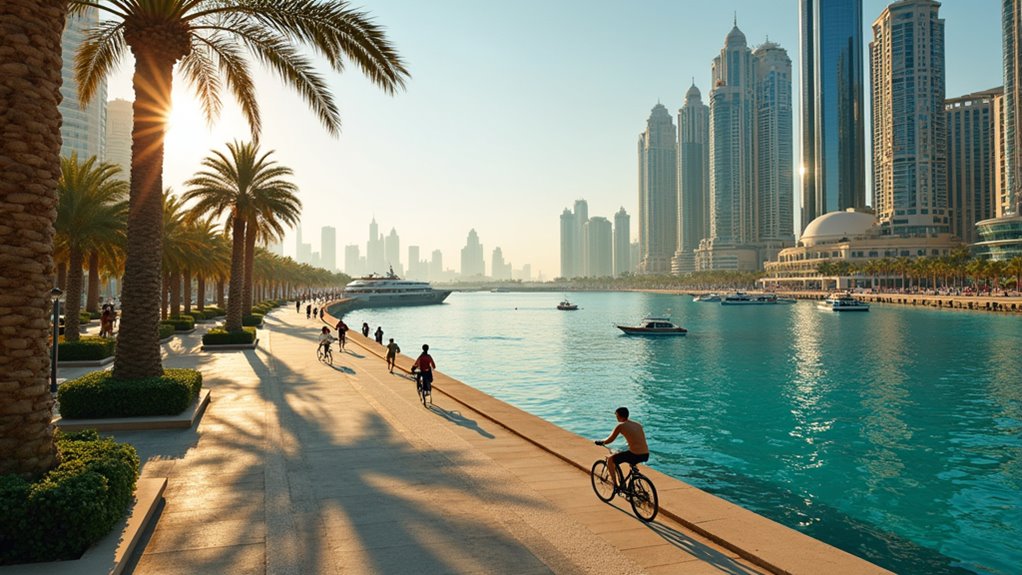 corniche beach cycling promenade