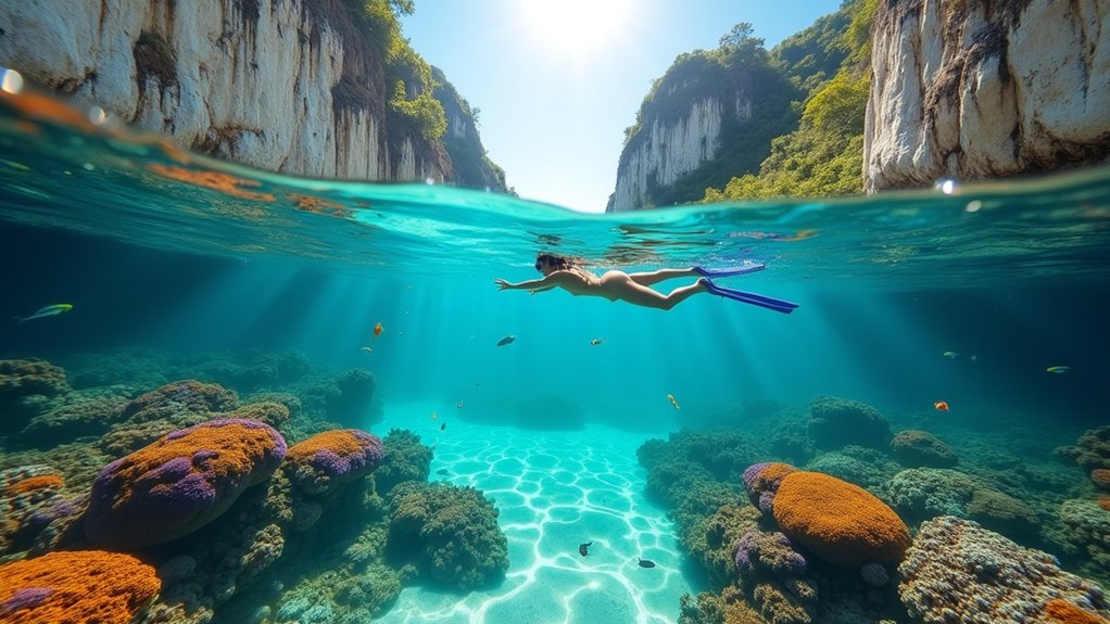 crystal clear snorkeling waters