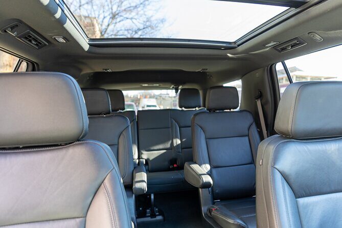 Custom Wine Tour In Black Suburban With Panoramic Sunroof