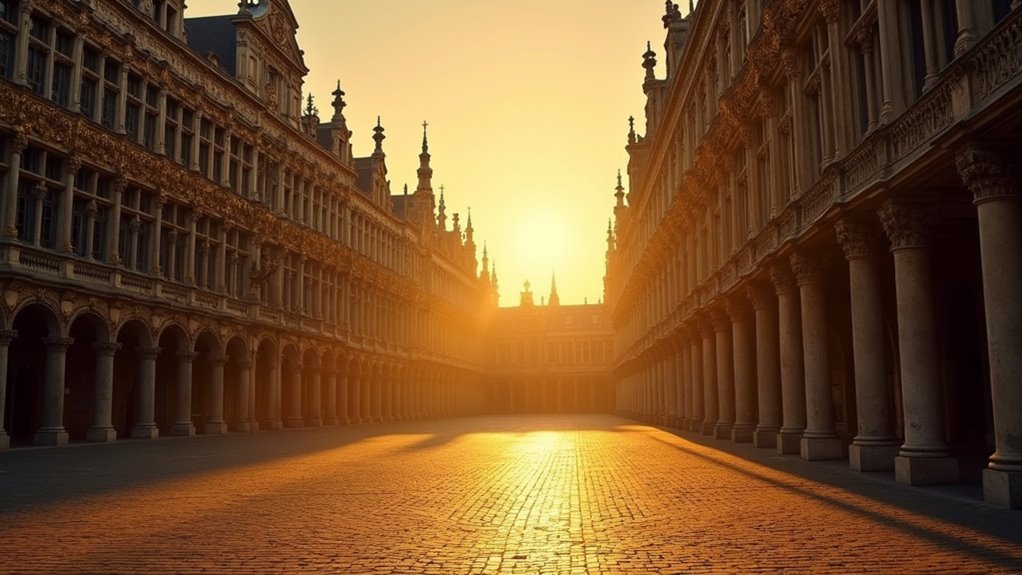 dawn photography of grand place