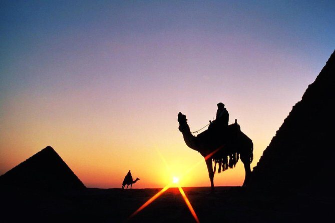Day tour Giza pyramids, Egyptian Museum with 2:Hrs camel ride during the sunset - Exploring the Giza Pyramids and Sphinx