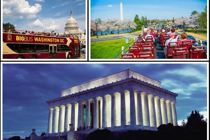 DC: Hop-on Hop-off Bus, Arlington Walking Tour, and Night Tour - Detailed Tour Breakdown