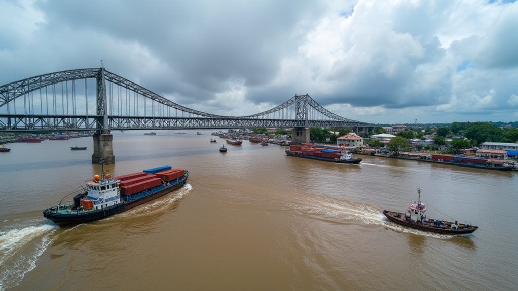 demerara river bridge traffic