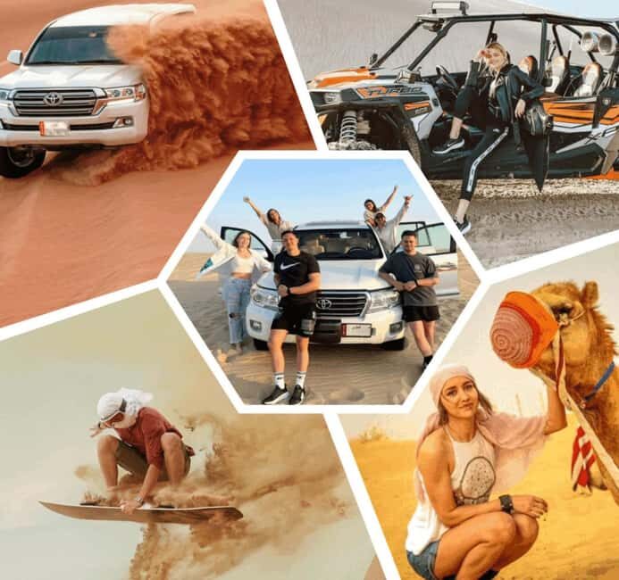 Desert Safari, Quad Bike, Camel Ride, Falcon & Sandboarding - From City to Sand: The Journey Begins