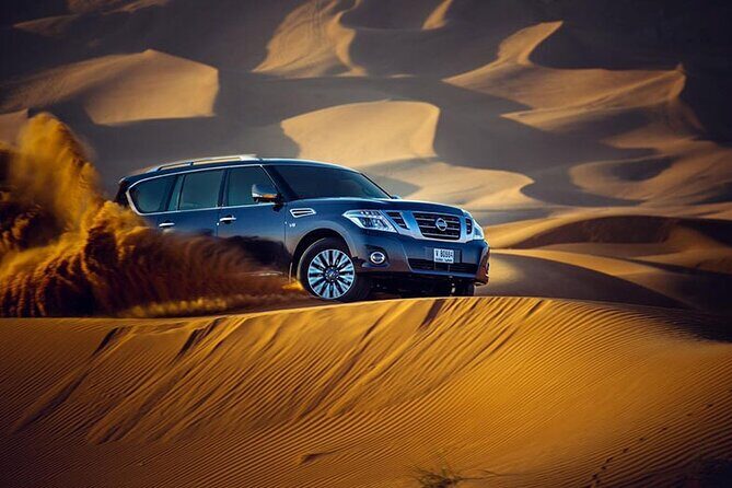 Desert Safari with BBQ Dinner, Camel Ride, Sand Board & Live Show - Price, Duration, and Value