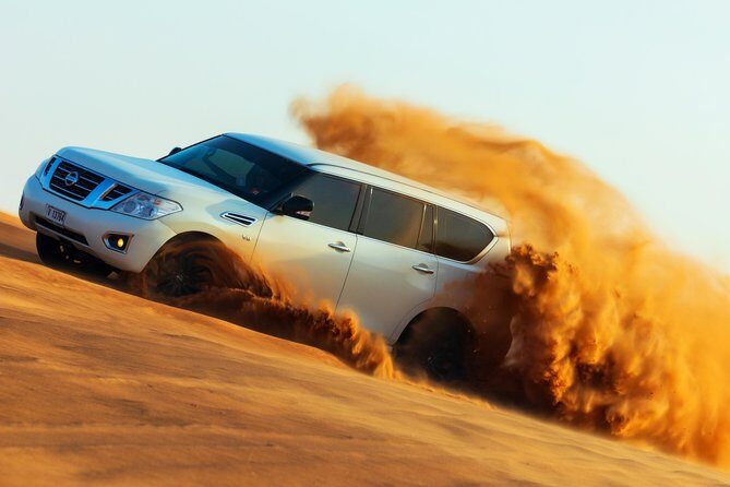 Desert Safari with Camel Ride, Sand Boarding & Inland Sea Tour in Doha - Transportation and Group Size