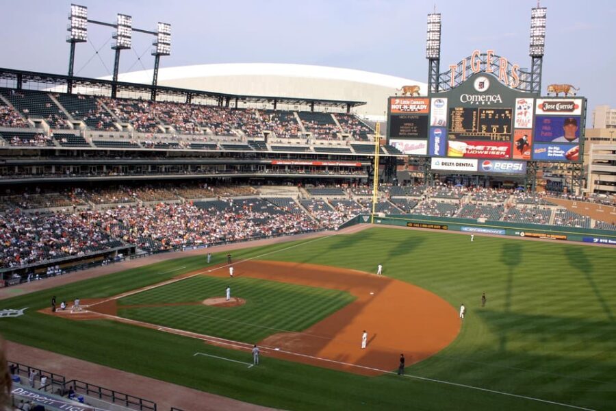 Detroit Tigers Baseball Game at Comerica Park