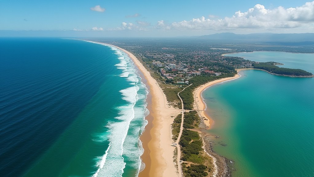 diverse beaches contrasting atmospheres