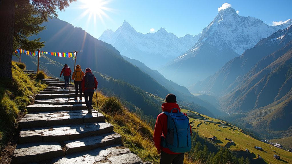 diverse challenging mountain trek