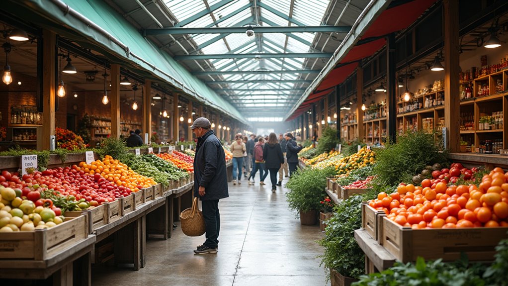 diverse food and fresh produce