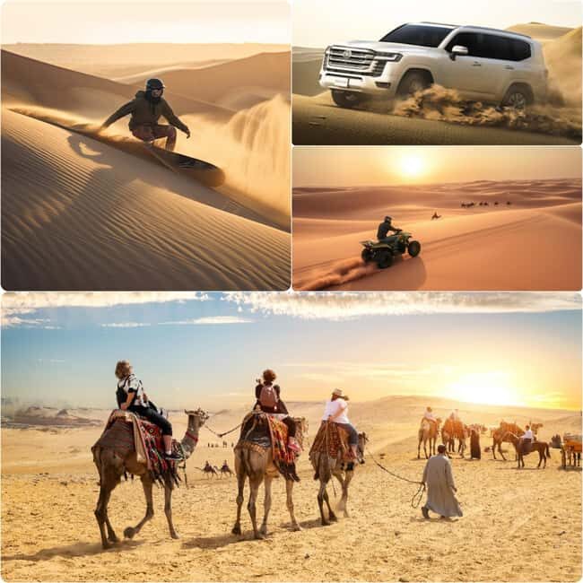 Doha: Desert Safari, Dune Bashing, Sandboarding, Camel Ride - The Itinerary Breakdown: What to Expect