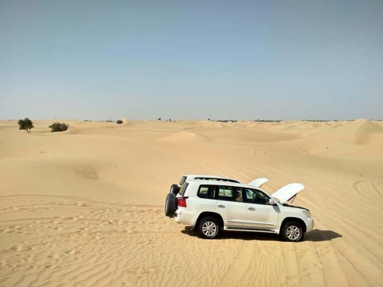 Doha: Full-Day Desert Safari with Lunch/Dinner, Camel Ride - Transportation and Group Size