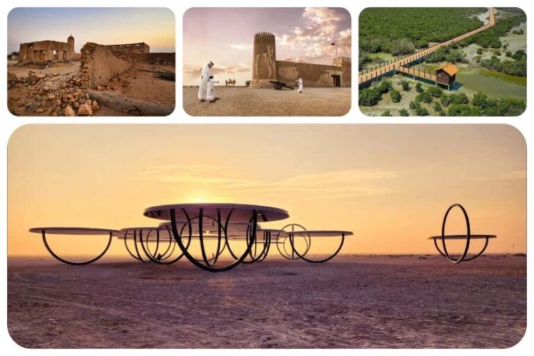 Doha: North Qatar Tour, Mangroves, & Zubara Fort and purple - The Sum Up