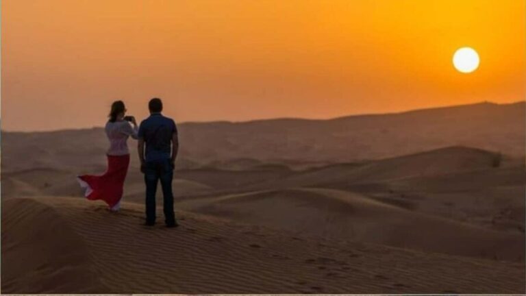 Doha :Sunrise/ Sunset Desert Safari CamelRide & Sandboarding - The Dunes: A Canvas of Natural Beauty