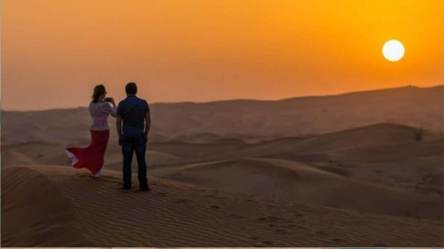 Doha :Sunrise/ Sunset Desert Safari CamelRide & Sandboarding - The Dunes: A Canvas of Natural Beauty