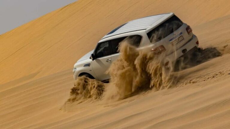 Doha:Private Desert Safari, Falcon, Sandboarding,inland sea - The Cultural Heartbeat: Camel Rides and Falcon Photos
