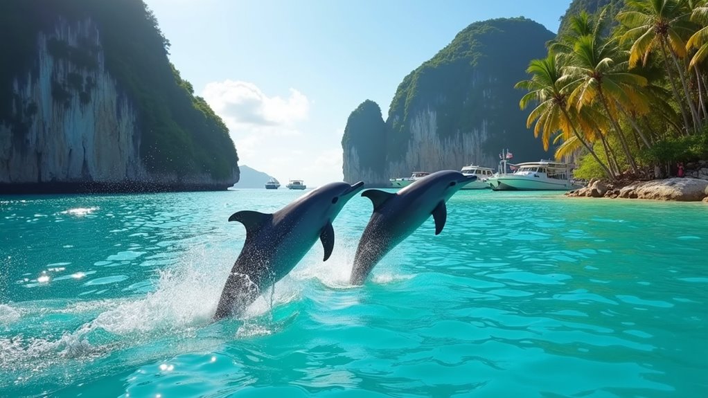 dolphin watching and island activities