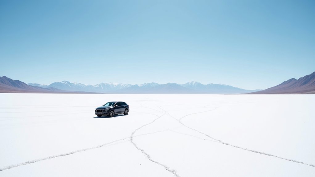 drive on expansive salt flats