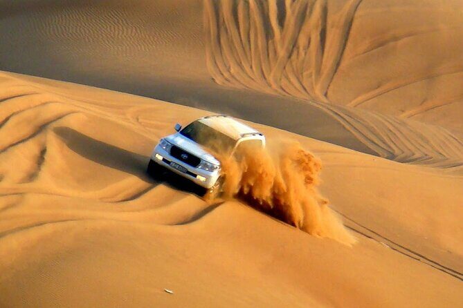 Dubai 4x4 Premium Oasis Camp Desert Safari 5*BBQ Dinner CamelRide - Transportation, Duration, and Group Size