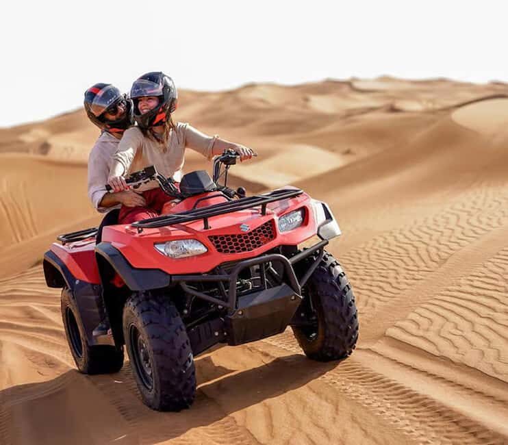Dubai: Desert Camp Safari, Dune Bashing, Quad Bike & Dinner - Vehicle Comfort and Group Size