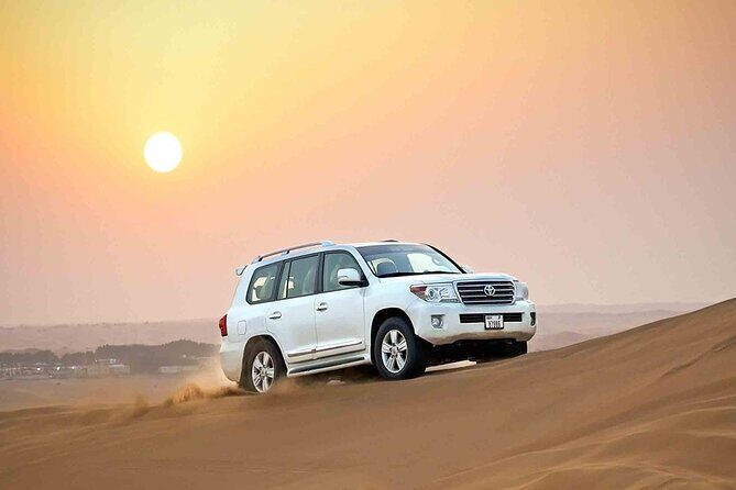 Dubai Desert Safari 20 mins Dune Bashing BBQ Live Show Camel Ride - The Sum Up