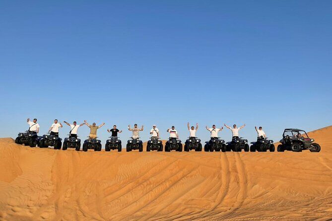 Dubai Dinner Desert Experience with 01 Hour quad bike and camel ride - Logistics and Value