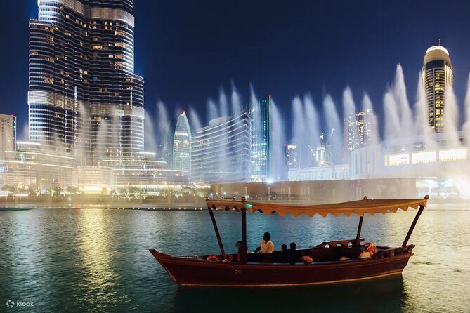 Dubai Fountain Show & Lake Ride Tickets with Transfers Option - The Experience in Detail